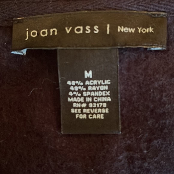 Joan Vass New York Batwing Sleeved Sweater / 3/4 length sleeve - Picture 8 of 9